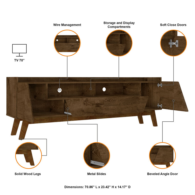Marcus Large TV Stand in Brown