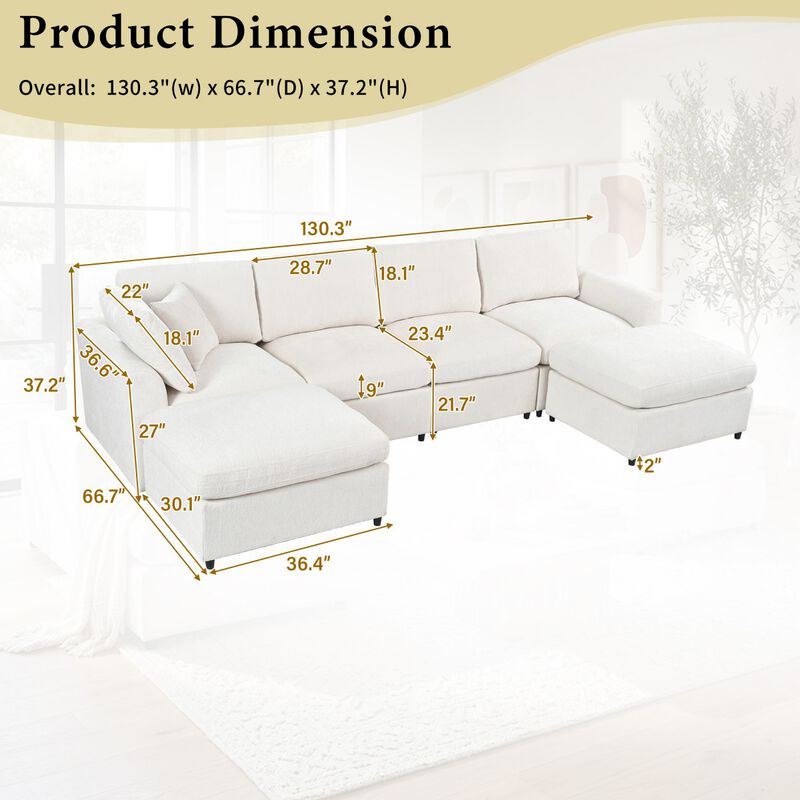 Cutdob Modular Sectional Sofa image number 9