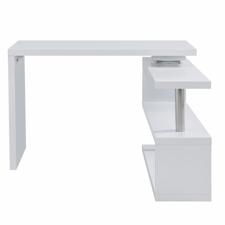 Corner Writing Desk with Storage – Functional Home Office Table
