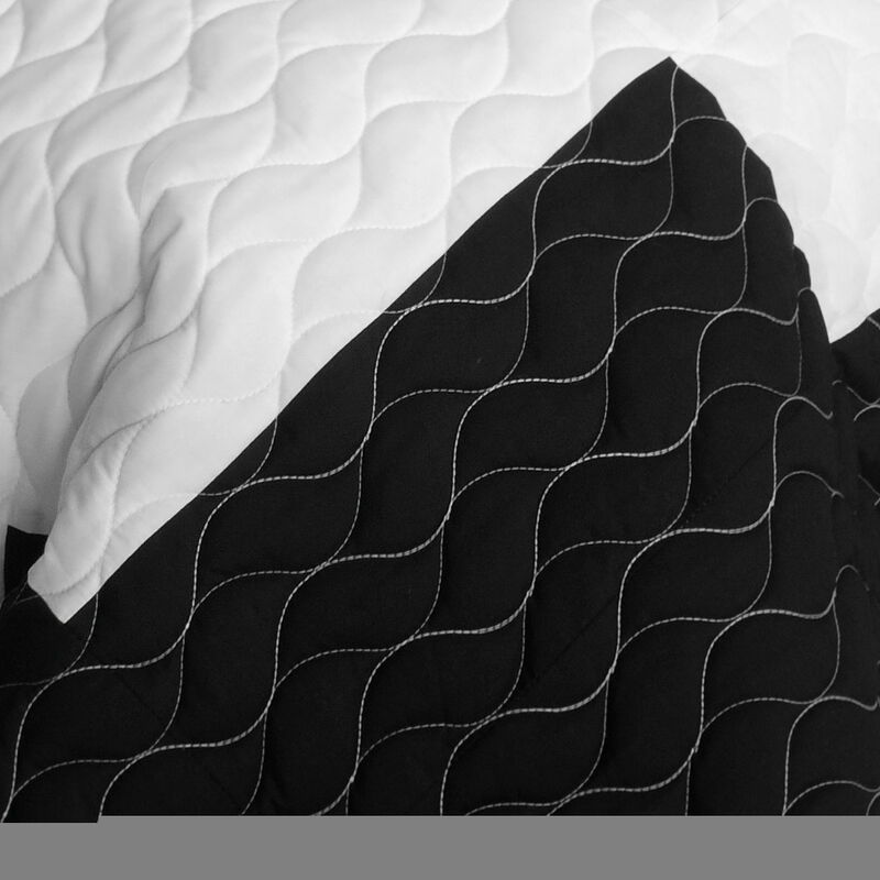 Wilderness Trip Quilted Patchwork Quilt Set 3PC Queen Size Cozy Bedding image number 2