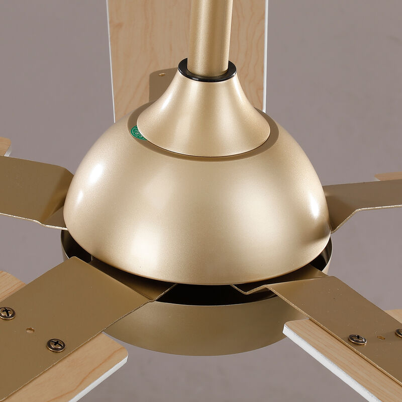 52" Modern Gold Reversible Dimmable 6-Speed Smart Ceiling Fan with Light, APP Control and Remote image number 8