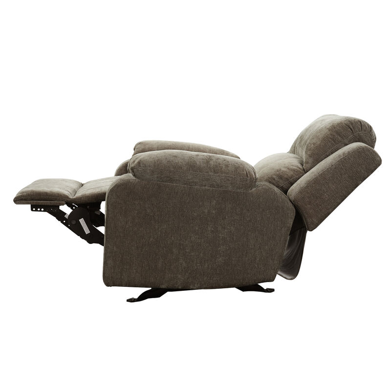 Manual Adjustable Recliner Chair, Chenille Upholstered Recliner with Adjustable Backrest, Indoor Lounge Armchair image number 7