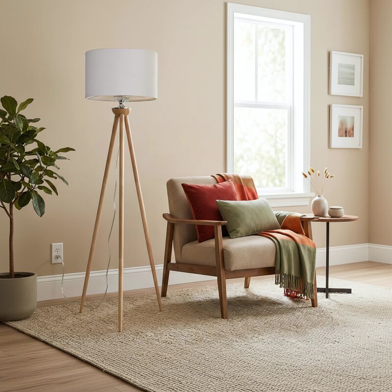 ELEMENT ACE Tall Energy Efficient LED Corner Floor Lamp Standing Light for Living Room Bedroom Office Reading Corner Study Area Bedside Space Illumination image number 2