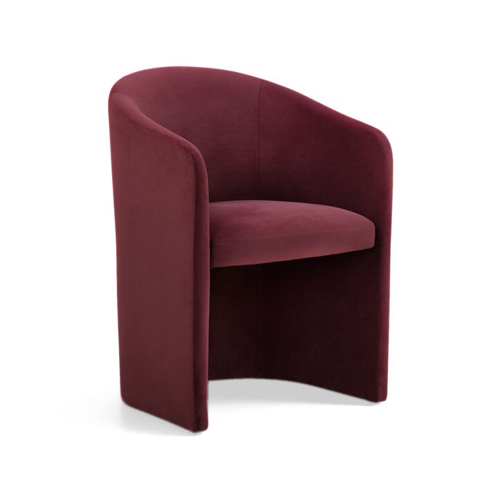 Seraphina Chocolate Brown Performance Velvet Dining Chair