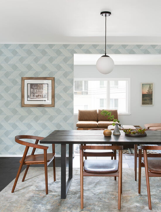 Presley Light Blue Tessellation Wallpaper