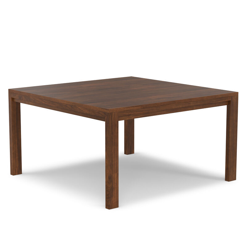 Wilson 54 inch x 54 inch Square Transitional Dining Table in Walnut Veneer image number 8