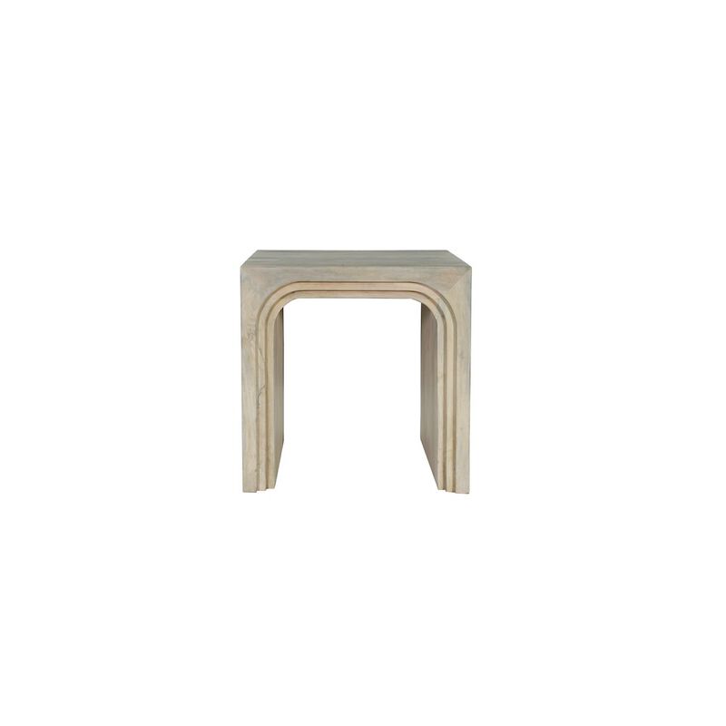 Taran Designs Renith Solid Wood End Table
