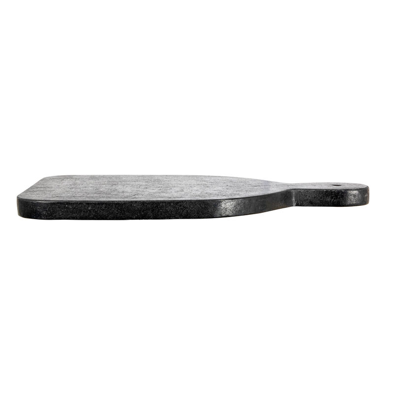 Wide Marble Cutting or Charcuterie Board with Handle, Black image number 3