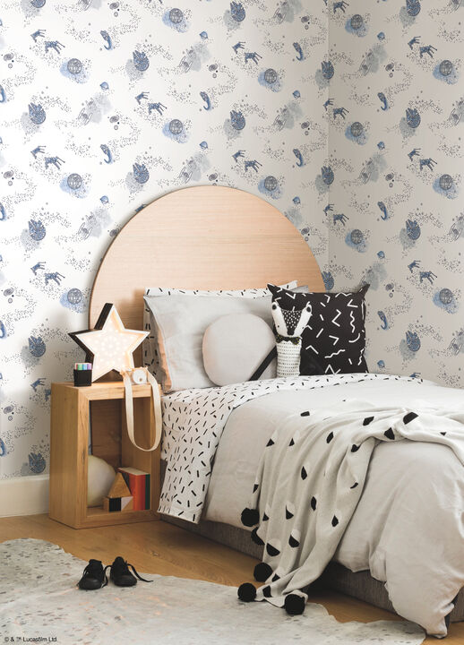 Star Wars: Good Night Galaxy Blue Wallpaper (Set of 2)