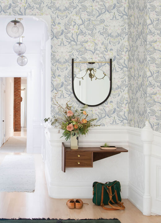Lisa Bone Floral Damask Wallpaper