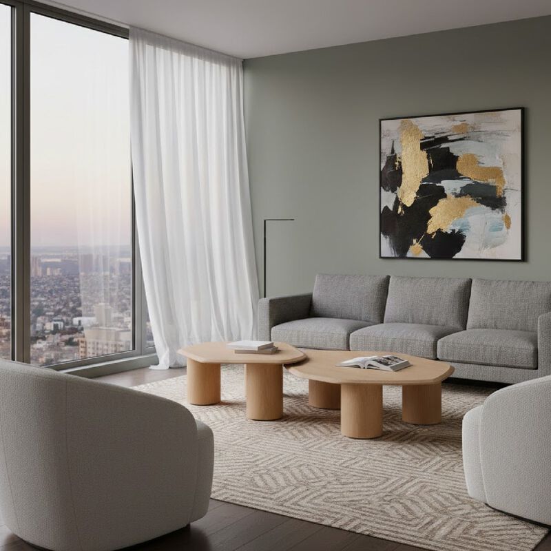 White Oak Coffee Tables (2) | OROA Modern Seymour image number 1