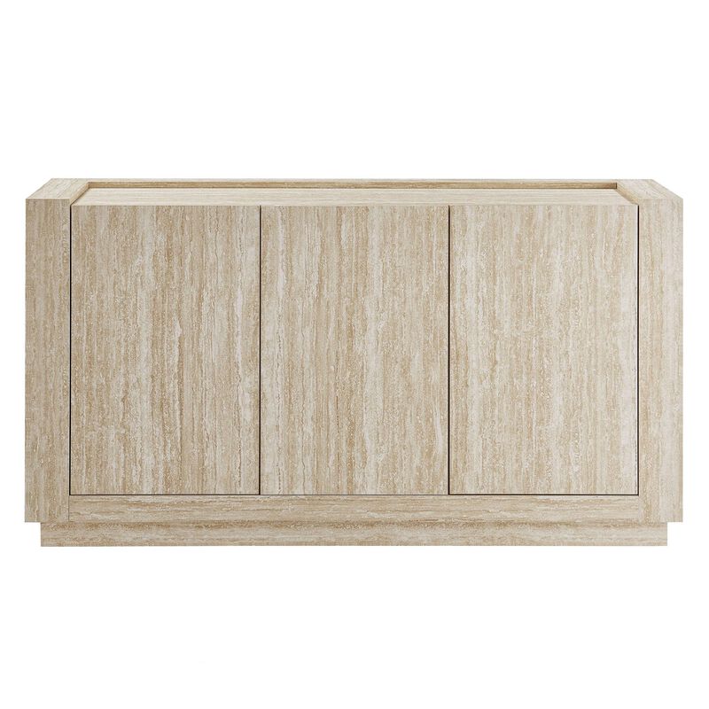 Hollis Sideboard with Faux Travertine Finish image number 8