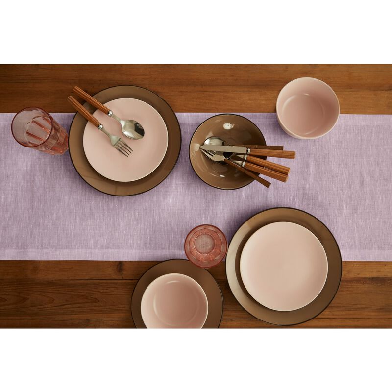 Solino Home 100% Pure Linen Table Runner - Athena
