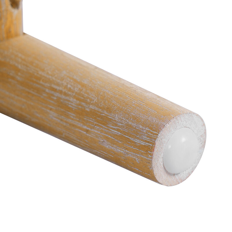 Christopher Knight Home Amelia Boho 25.8" Acacia Wood Backless Counter Stools with Wicker Woven Seat