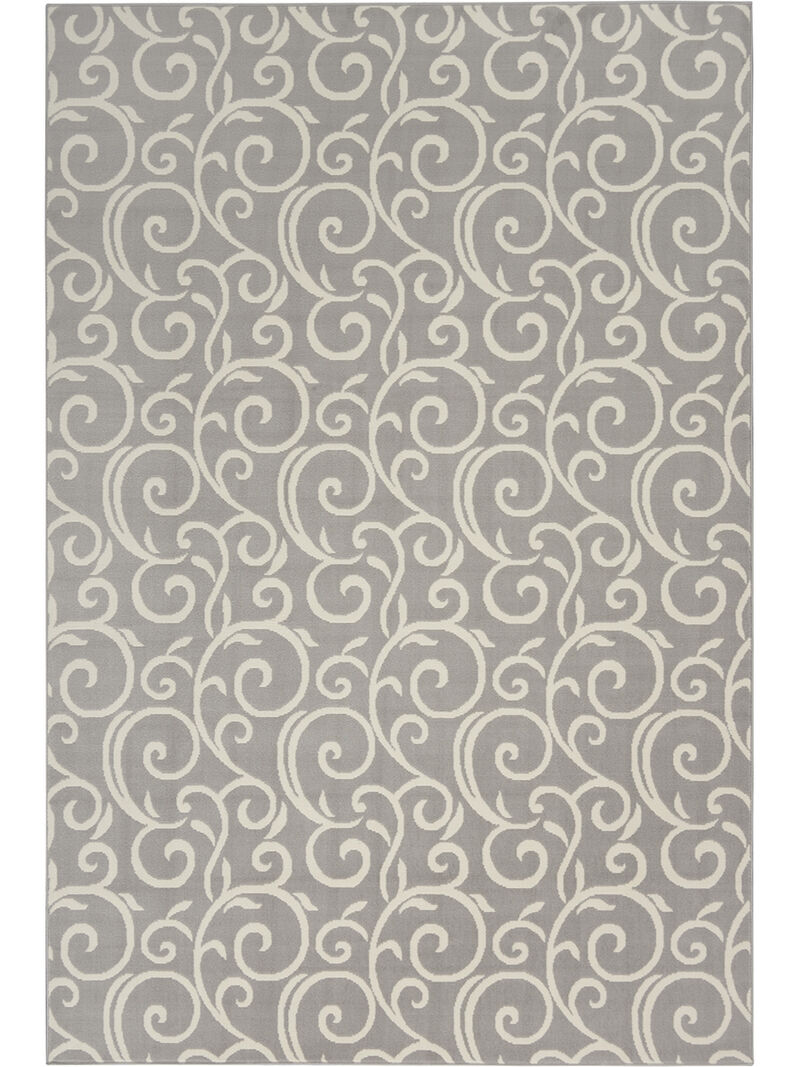 Grafix GRF19 Gray 5'3" x 7'3" Rug