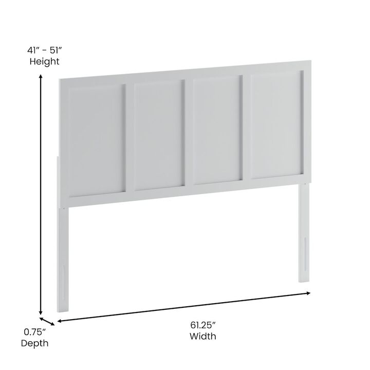 Flash Furniture Contemporary Queen Size Raised Panel Headboard