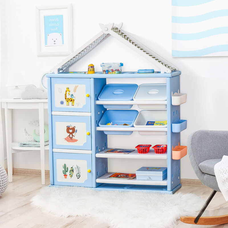 Multi-Style Shelf Organizer for Kids Bedroom Storage, Toy Storage, and More