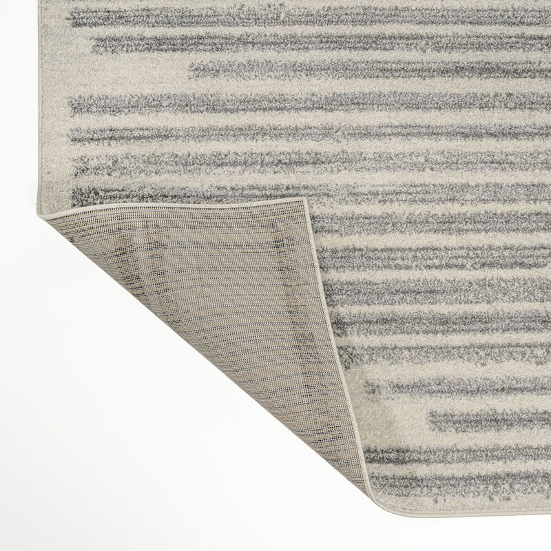 Khalil Modern Berber Stripe Area Rug