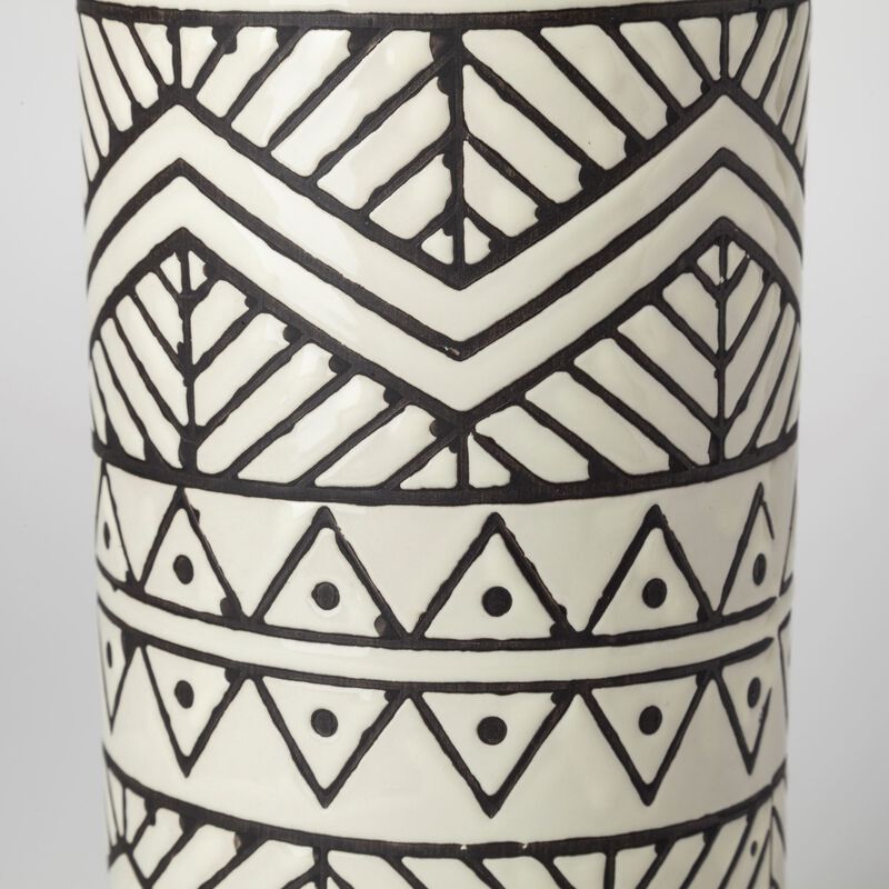 Stylish Geometric Cylinder Table Vase for Living Room or Entryway