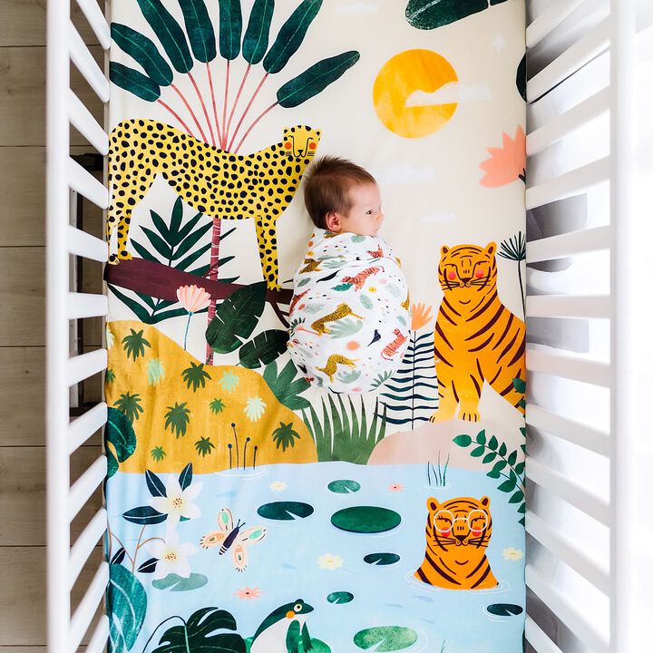 In the Jungle Viscose From Bamboo Swaddle Blanket