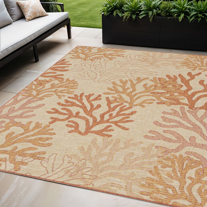HomeRoots Nautical Indoor Outdoor Area Rug