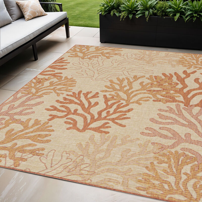 HomeRoots Nautical Indoor Outdoor Area Rug image number 1