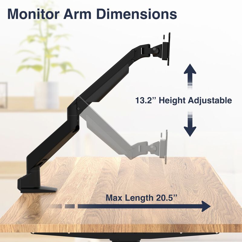 Desky Heavy Duty Single Monitor Arm (11kg+) image number 3