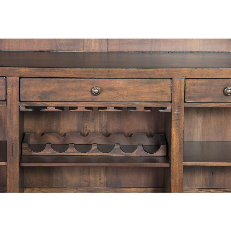 Sunny Designs 78 Farmhouse Wood Home Bar