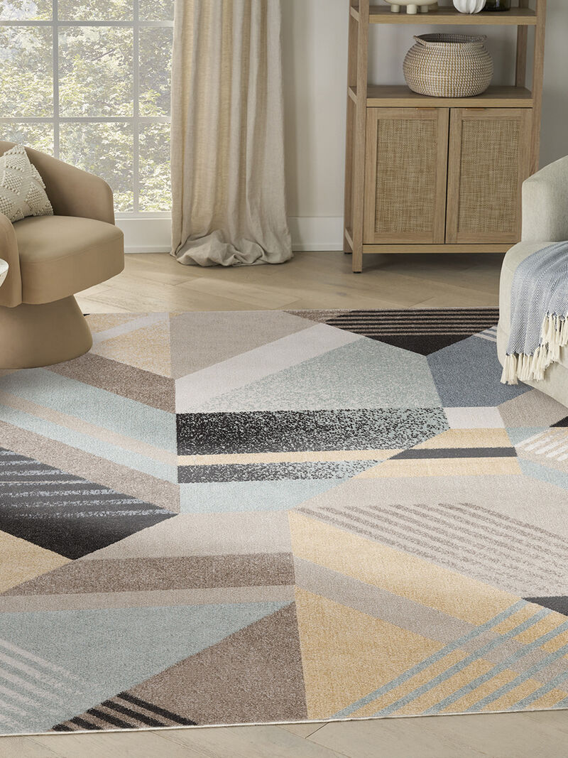 Washable Decor WSD10 Multicolor 9' x 12' Rug