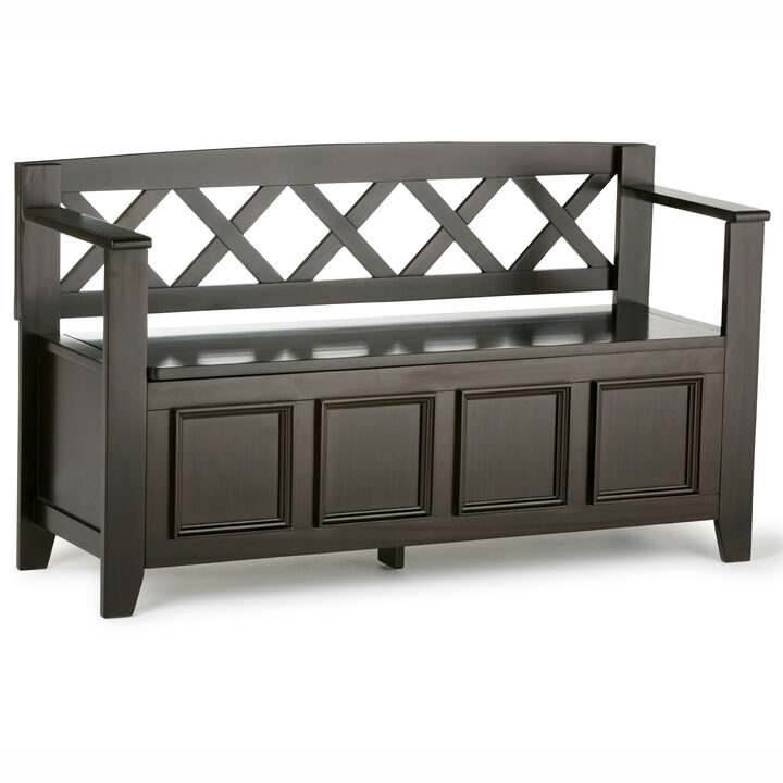 Simpli Home Amherst Entryway Storage Bench