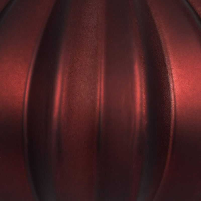 Vickerman 5.7" Burgundy Matte Onion Christmas Ornament, UV Treated, Set of 3 image number 2