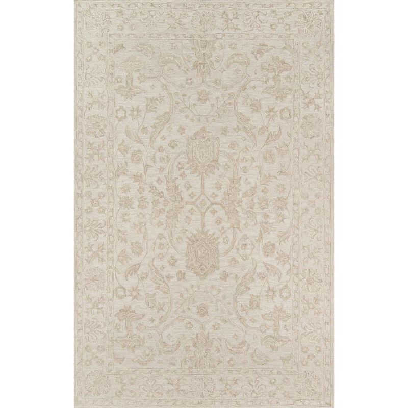 Momeni Traditional Rectangle Area Rug, Beige, 5' X 8'