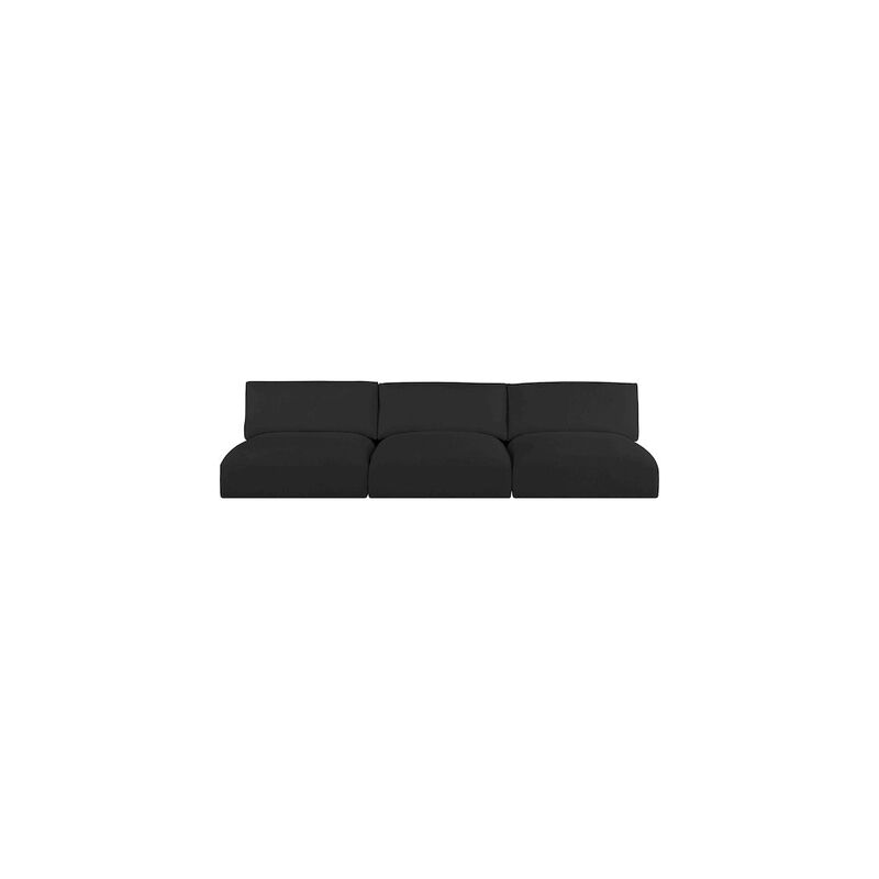 Meridian Furniture Ease Black Polyester Fabric Modular Sofa