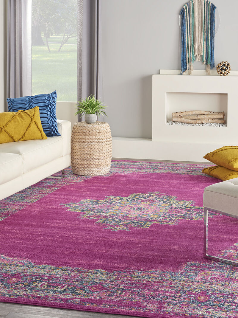 Passion PSN03 Fuchsia 9' x 12' Rug