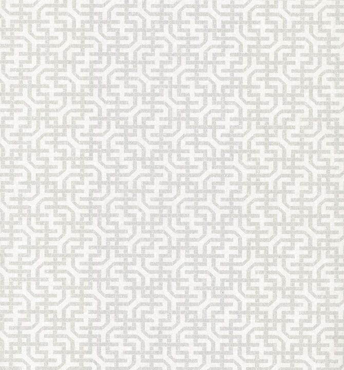 Dynastic Lattice White Wallpaper