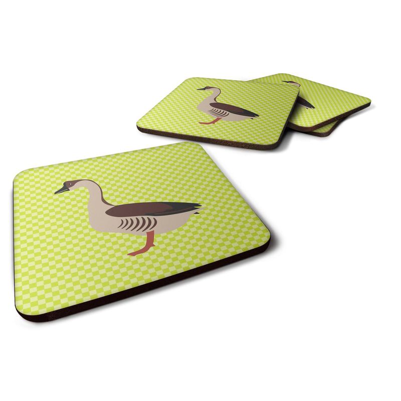 Caroline's Treasures Chinese Goose Green Decorative coasters, 3.5, Multicolor