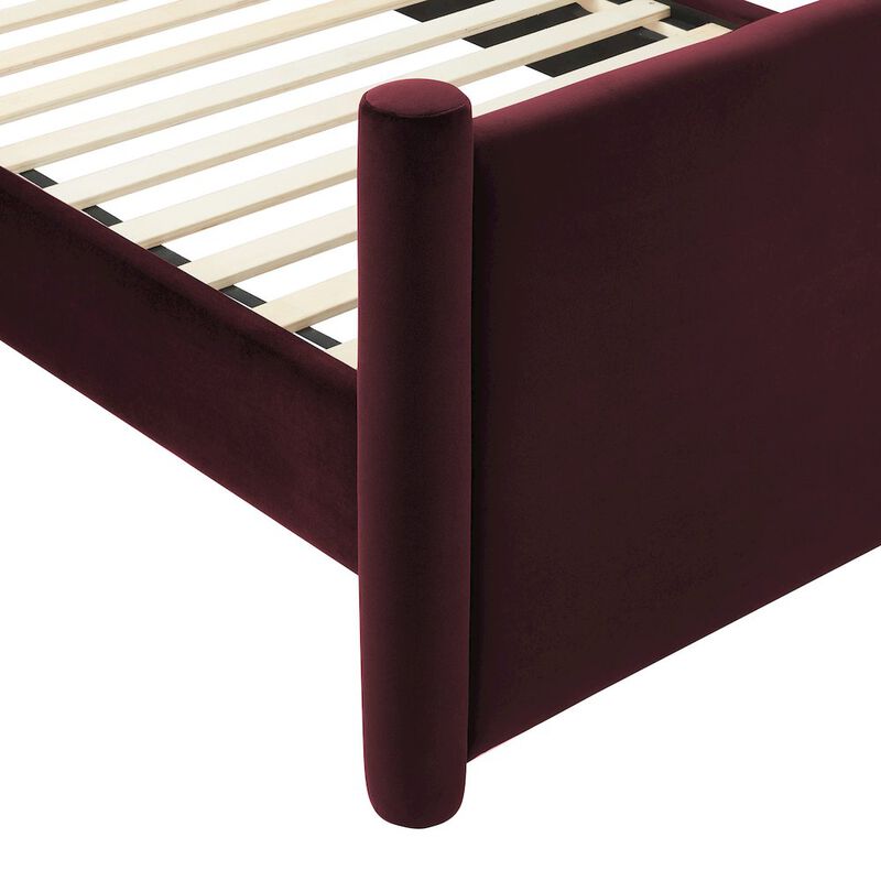 Modway Rael Performance Velvet Twin Platform Bed image number 6