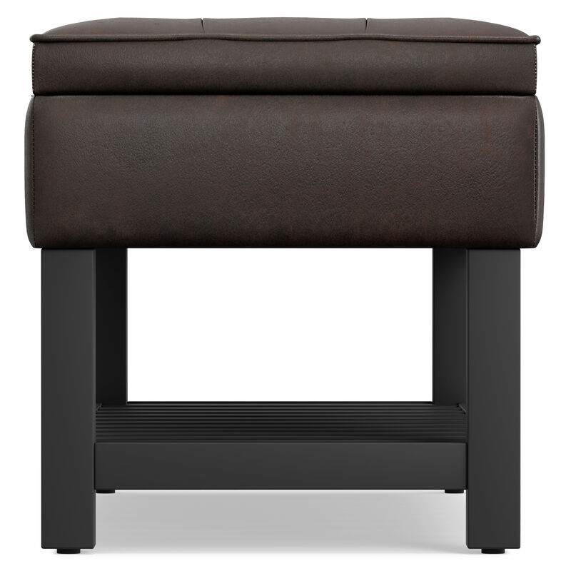 Simpli Home Cosmopolitan Storage Ottoman Bench with Open Bottom image number 4