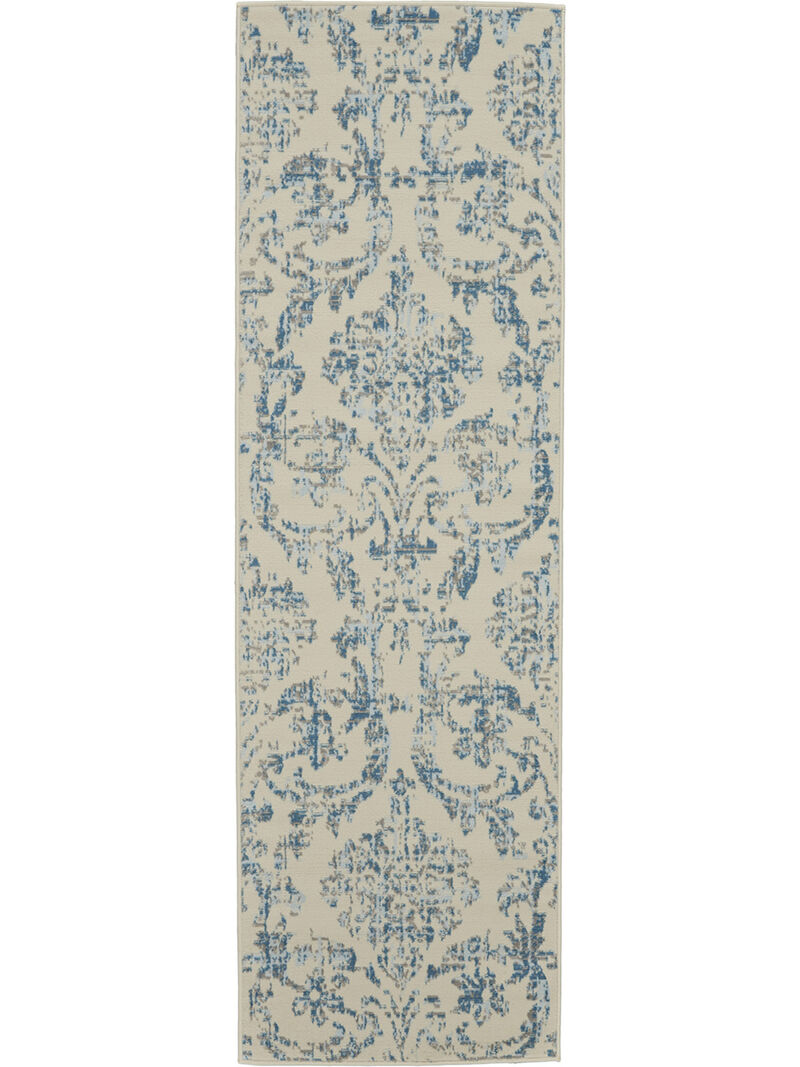 Jubilant JUB09 Ivory/Blue 2' x 4' Rug