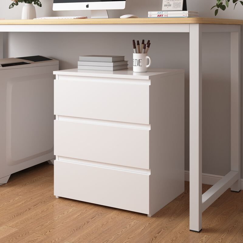 GOODSILO Set of 2 3-Drawer Multi-Functional Storage Units, Versatile Small Dressers, Nightstands, Side Tables, Chests of Drawers for Bedroom, Closet, Home Office, Entryway, Hallway image number 1