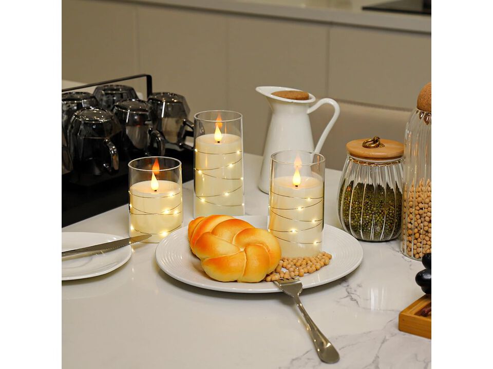 Flickering Flameless Candles Battery Operated