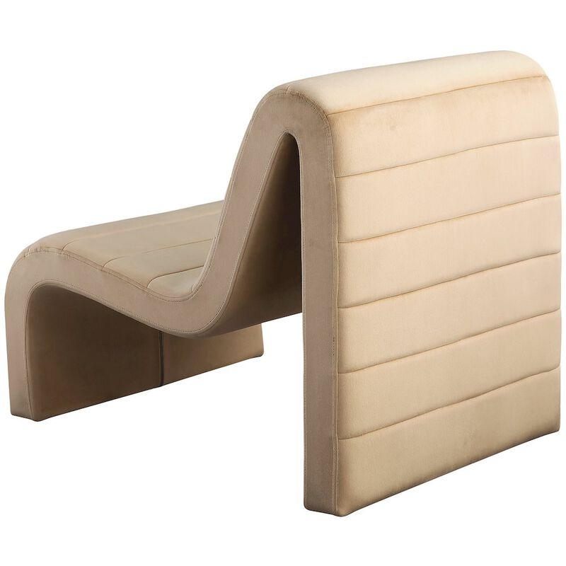 Meridian Furniture Ivy Camel Velvet Accent Chair