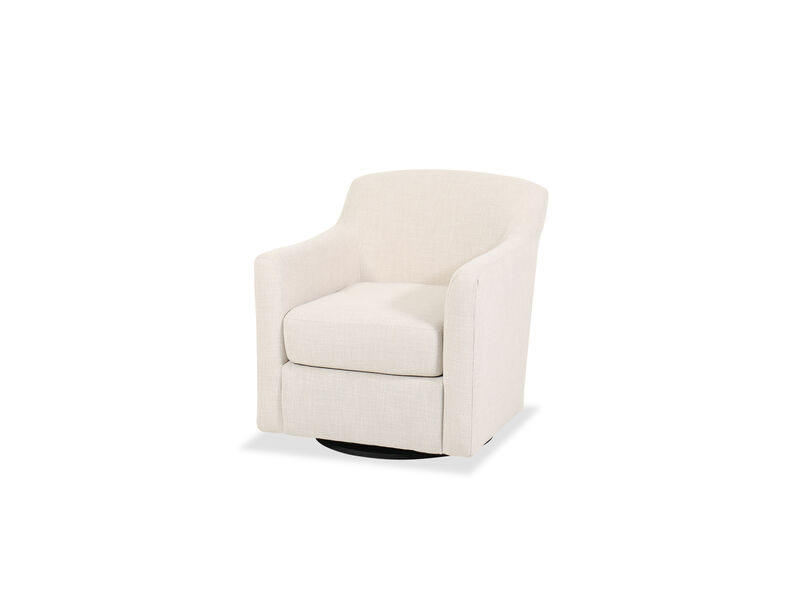 Bradney Swivel Accent Chair in Linen