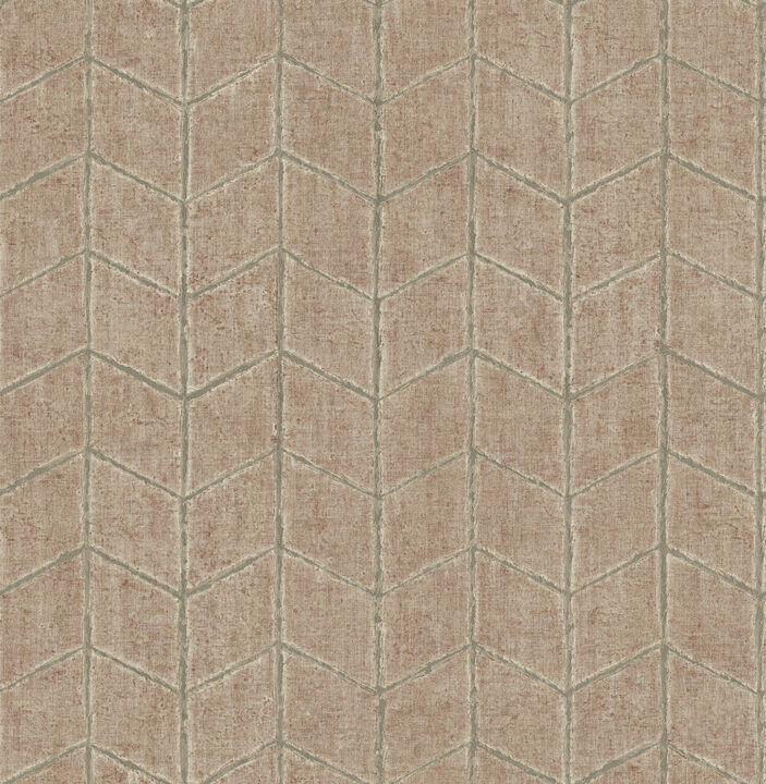 Flatiron Geometric Brick Wallpaper
