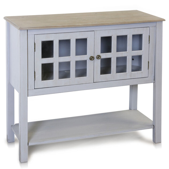 Light Gray Wooden Console