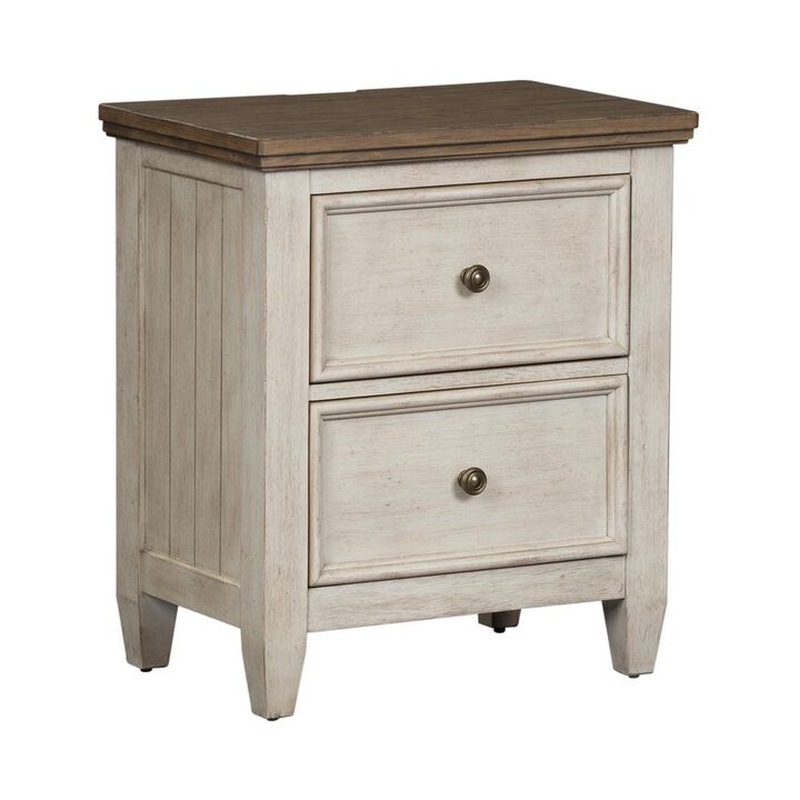 Liberty Furniture 2 Drawer Night Stand w/ Charging Station