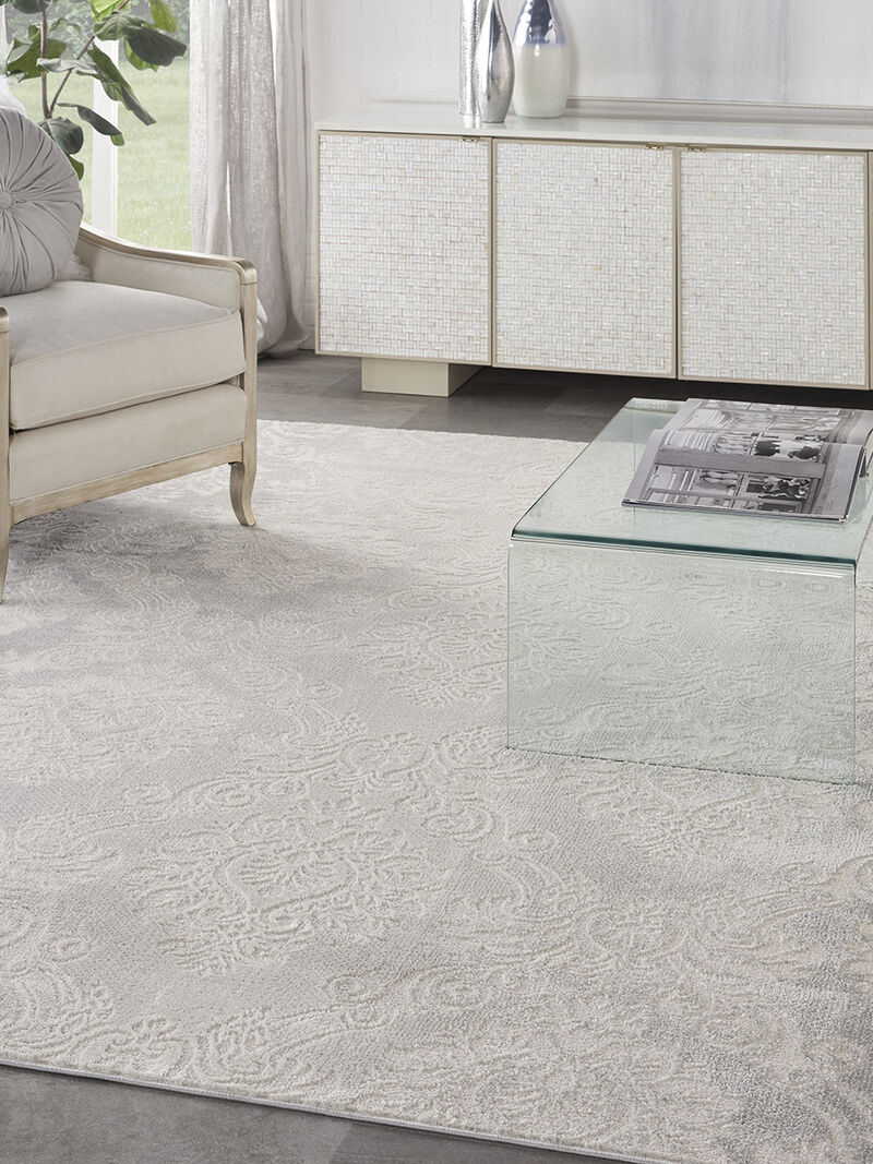 Elation ETN03 Ivory/Gray 9' x 12' Rug