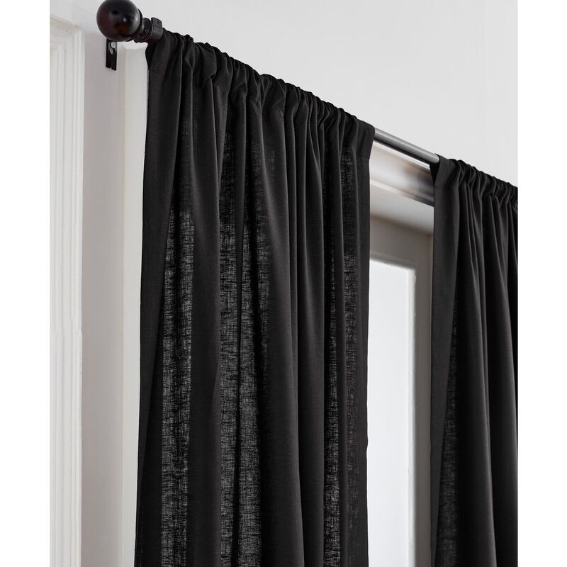 Solino Home 100% Pure Linen Curtain - Linen Curtain