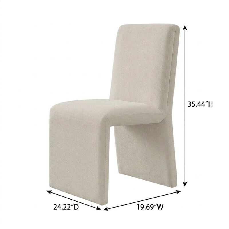 Wooden Upholstered Dining Side Chair with Cushioned Seat, Slate Blue image number 2