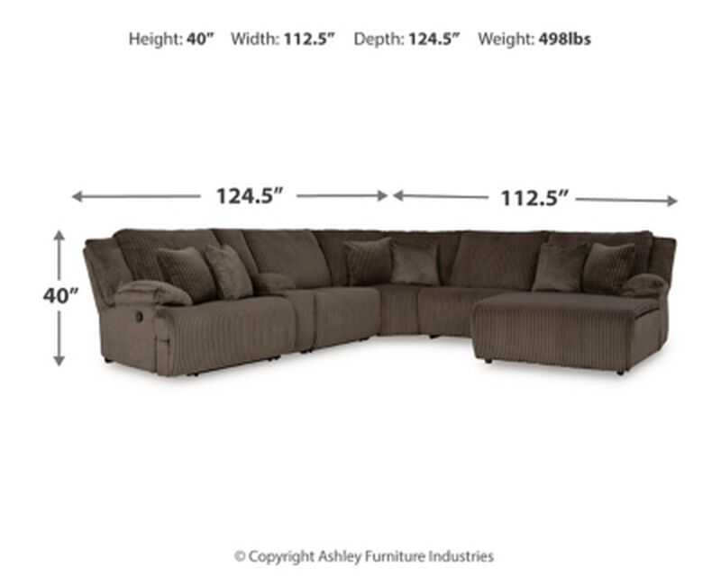 Top Tier 6PC Reclining Sectional image number 2